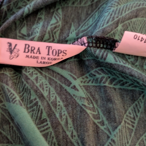 VS Green and Black Bra Tops Halter Dress L - Picture 8 of 14